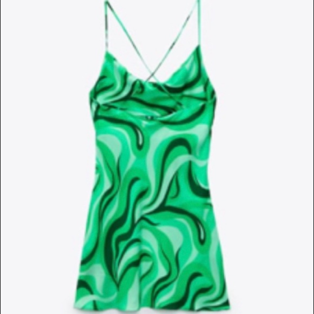 ZARA Groovy Green Dress